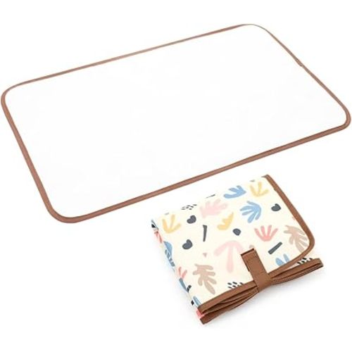 Lekebaby Portable Changing Pad, Waterproof Baby Changing Mat, Foldable Travel Diaper Chang Pad, Grey
