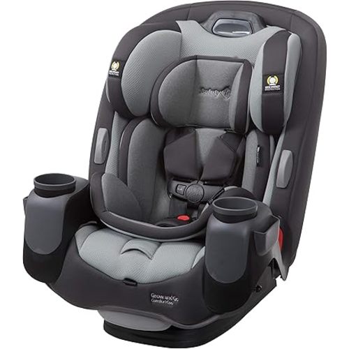 Safety 1st Grow and Go Comfort Cool All-in-One Convertible Car Seat, Rear-Facing 5-50 lbs, Forward-Facing 22-65 lbs, and Belt-Positioning Booster 40-100 lbs, Pebble Path