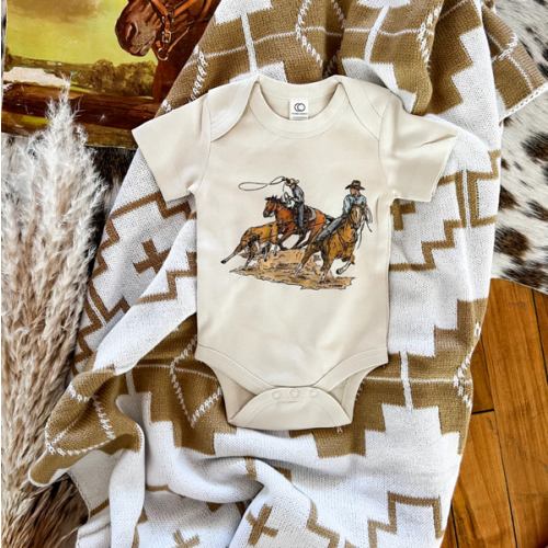 Cody Team Ropers Onesie (little kid)natural)