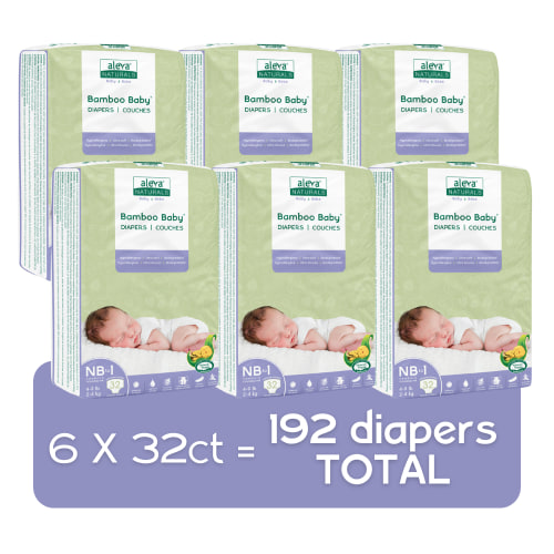 Bamboo Baby Diapers - Size NB-1