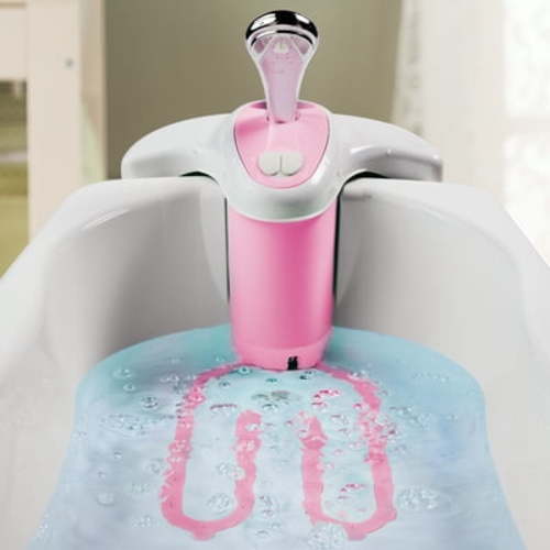 Lil’ Luxuries Whirlpool Baby Bathtub, Bubbling Spa & Shower (Pink)31.50 x 17.00 x 12.50 Inches