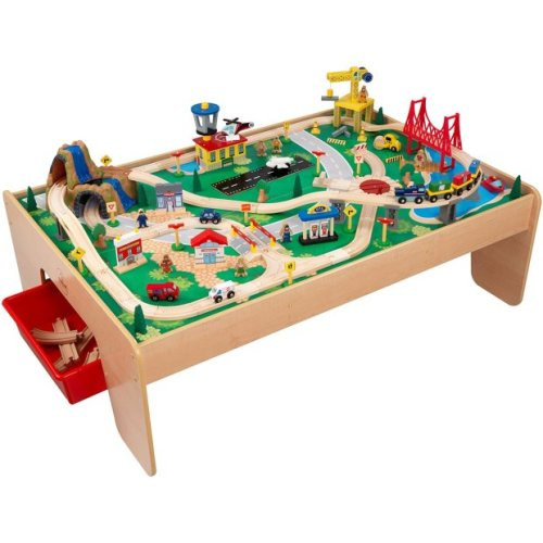 KidKraft Waterfall Mountain Train Set and Table