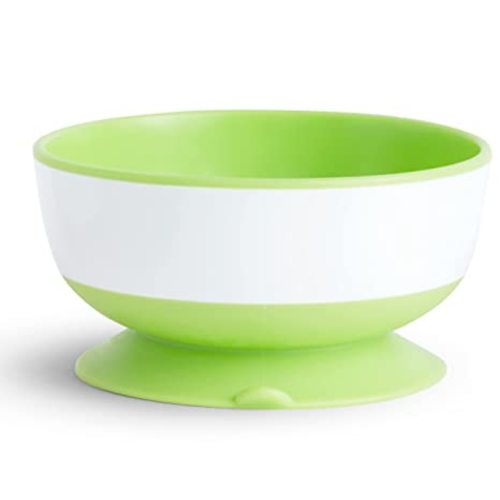 Munchkin Stay Put Suction Bowls for Babies and Toddlers, 3 Pack, Blue/Green/Purple