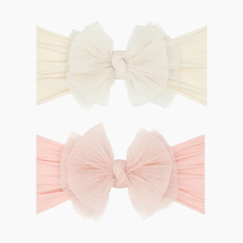 Baby Bling Box Tulle Fab (2 Pack) - Pleated Oat/Pleated Rose Quartz