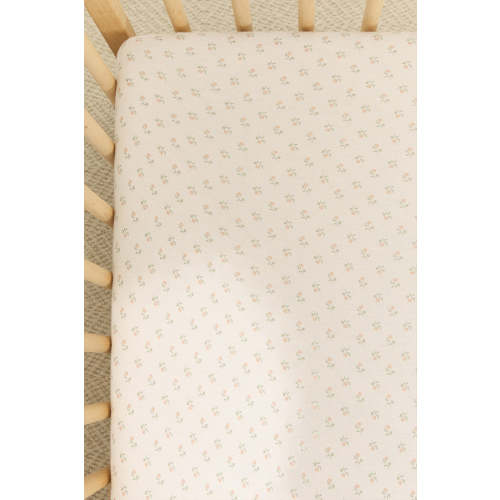 Blush Floret Crib Sheet