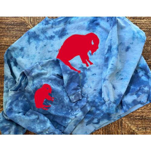 Mommy/Daddy and Me Buffalo Sweatshirt Set