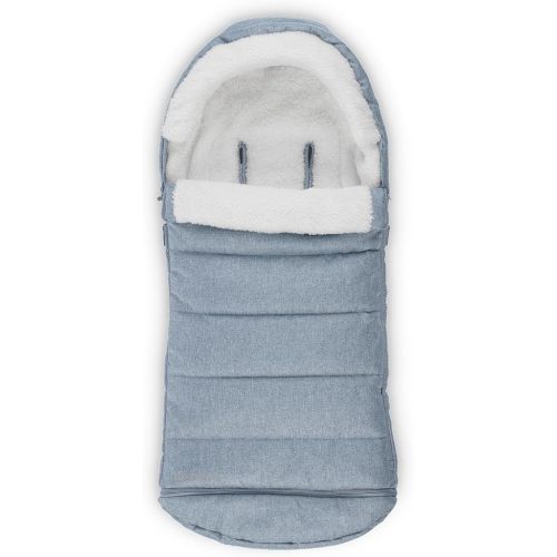 UPPAbaby CozyGanoosh Footmuff / Easily Attaches to UPPAbaby Strollers + RumbleSeat / Ultra-plush, Weather-Proof / Gregory (Blue Mélange)