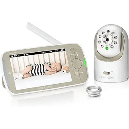 Infant Optics DXR-8 PRO Video Baby Monitor, 720P HD Resolution 5" Display, Patent-Pending A.N.R. (Active Noise Reduction), Pan Tilt Zoom, and Interchangeable Lenses