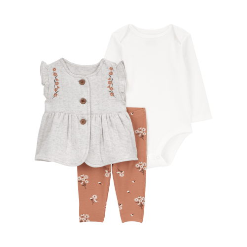 Baby 3-Piece Quilted Double Knit Vest Set - Carter's | Carter's