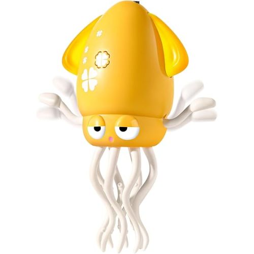 Dancing Octopus Baby Toy, Electric Crawling Octopus Tummy Time Toy, Rechargeable Magic Dancing Music Squid for 3 4 5 6 Year Old Kids Boy Girl Birthday Gifts, Funny Squid for Office Desk Decor