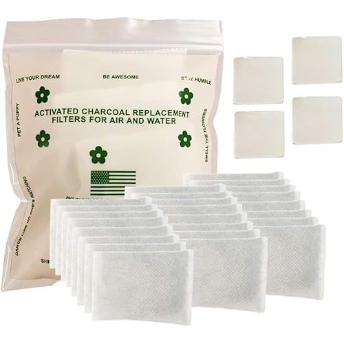 Green Piece® 24 Pack Overstuffed All-Natural Diaper Pail Deodorizer | Activated Charcoal Air Purifier Compatible with Diaper Pails, Shoe Closets, Trash Cans, Pets - Made in The USA by Green Piece