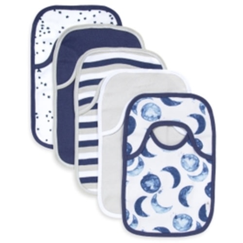 Hello Moon! Organic Baby Pull On Bibs 5 Pack