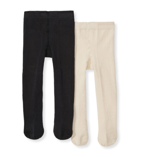 Set of 2 Ribbed Tights