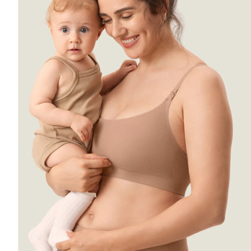 Ribbed Scoop Nursing Bralette