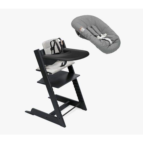 Stokke® Tripp Trapp® High Chair², Cushion, Tray, & Newborn Set Bundle