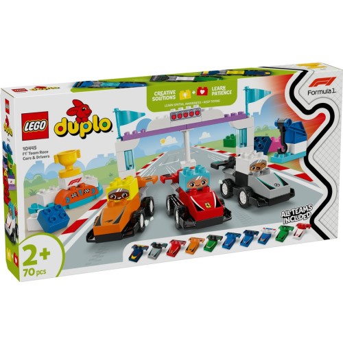 LEGO DUPLO Town F1 Team Race Cars & Drivers 10445