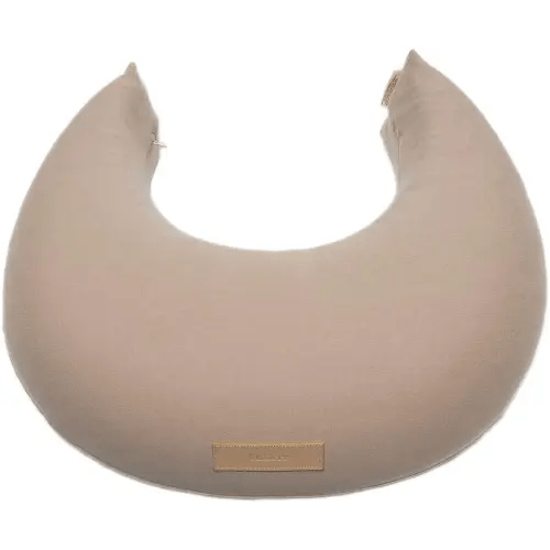 Natural Breastfeeding Pillow, Nursing and Posture Support, Plant Based Cushion with Organic Cotton Removable Cover (Wheat)