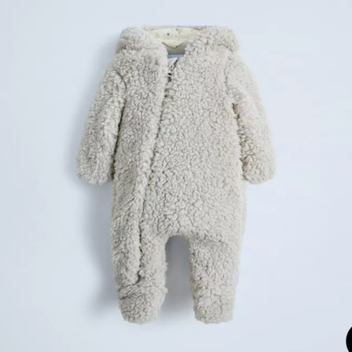 FAUX SHEARLING BODYSUIT - Light gray | ZARA United States