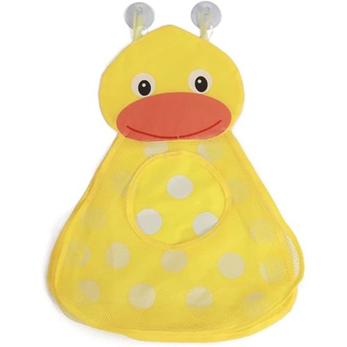 Mesh Bath Toy Organizer, Capacity Upgrade Bath Toy Storage and Holder with 2 Suction Cups for Easy Access and Sorting of Toys