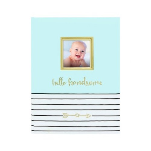 Pearhead Hello Handsome Baby Memory Book - Blue