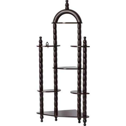 Charlton Home® Brampton Corner Bookcase | Wayfair