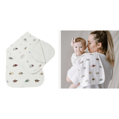 Bamboo Burp 'n Bib (2 Pack) | Nest Designs