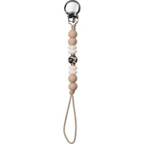 Pacifier Clips - Baby Pacifier Holder Silicone Binky Clip For Boys/girls - The Ultimate Newborn Gift Set Bpa Free - Rosewood Heart Wood