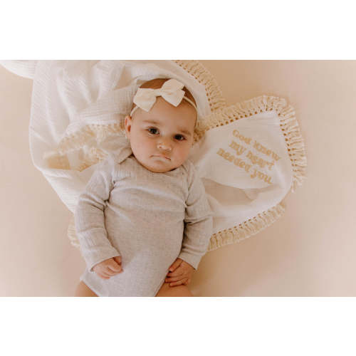 God Knew My Heart Needed You Tassel Swaddle Blanket – OUR HOUSE ABOVE