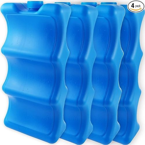 GXXMEI 4PCS Reusable Ice Packs for Breastmilk Storage, Bottle Ice Packs for Breastfeeding Working Mom