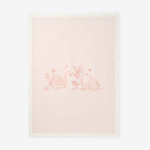 Swan Knit Blanket – Elegant Baby