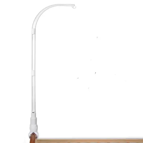 HLEEDEUO 32 inches Crib Mobile Arm Adjustable Height Mobile Holder Arm with Baby Mobile Clamp, Bassinet Mobile Attachment & Crib Arm Attachment Clamp - DIY Mobile Arm Hanger for Bassinet & Crib