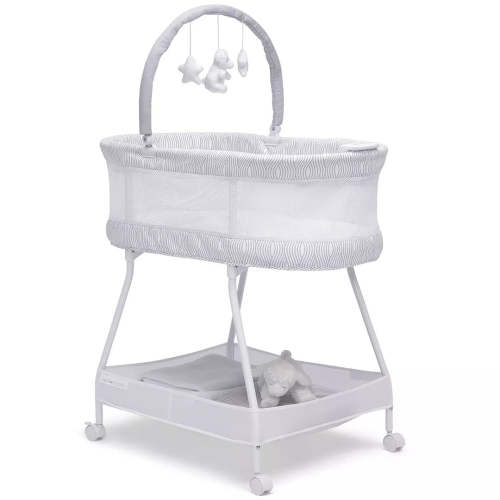 Wave Vibrating Bassinet - White/Grey