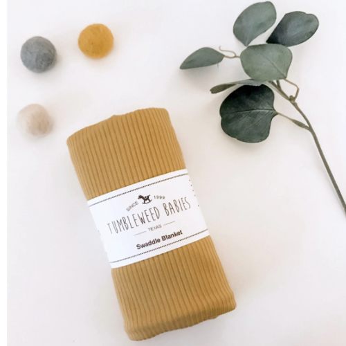 Mustard Yellow Swaddle Blanket