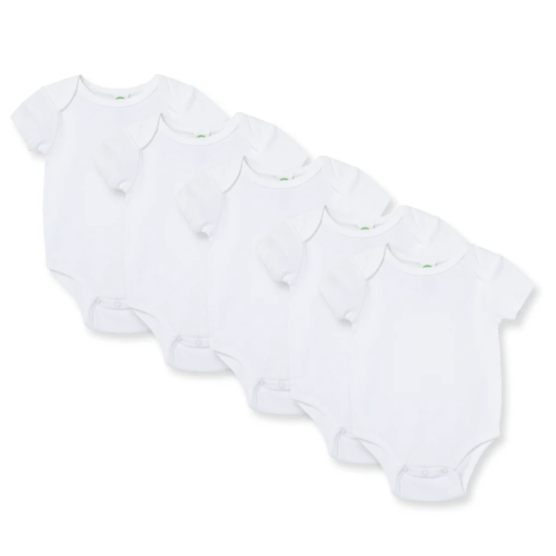White 5-Pack Bodysuits