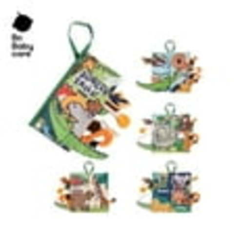 Bc Babycare Baby 3D Soft Cloth Books, Early Education Toy, 6-12 Months Infant and Toddler, Jungle Tails, New