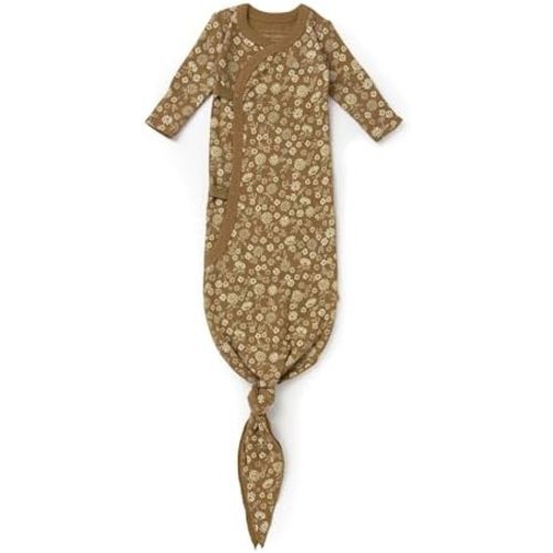 MakeMake Organics GOTS Certified Organic Cotton Kimono Knotted Blanket Tie Swaddle Hat Set Mittens Baby Boys Girls