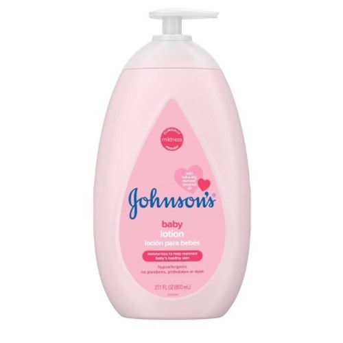 Johnson's Moisturizing Pink Baby Lotion with Coconut Oil - 27.1 fl oz
