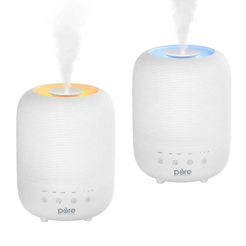 Pure Enrichment Easy Top Fill Humidifier Set Bundle 2 Pack, 3L Tank