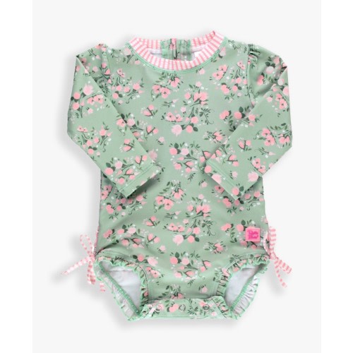 Long Sleeve One Piece Rash Guard | RuffleButts & RuggedButts