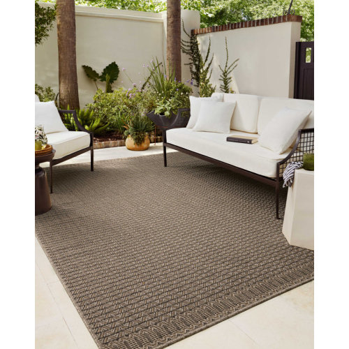 Chris Loves Julia x Loloi Providence Natural / Graphite Indoor/Outdoor Area Rug & Reviews | Wayfair
