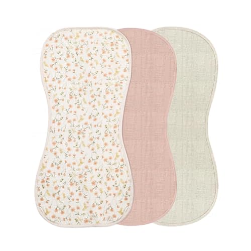 Hahafelt 3 Pcs Changing Pad Liners Fits in Peanut Shape Changing Pad Waterproof Diaper Mats Organic Cotton Peanut Mats are Warm on a Baby's Back, Washable Reusable(Beautiful Style)