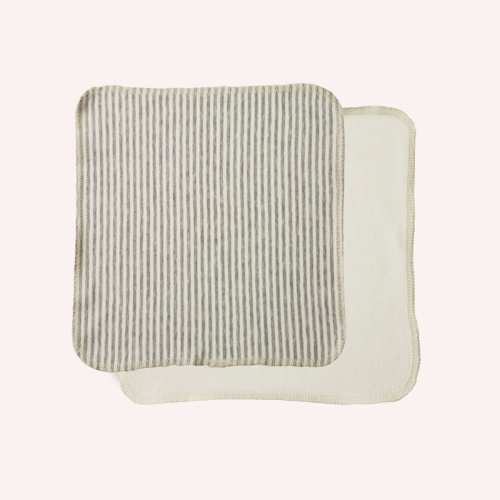 Jersey Face Cloth Grey Marl - 10 pack