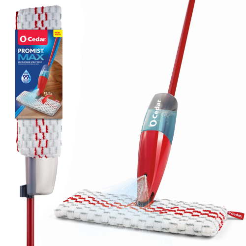 O-Cedar ProMist MAX Microfiber Spray Mop with Refillable Bottle and 180-Degree Flipping Head