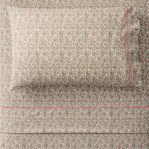 Pink Chicken Spring Floral Sheet Set