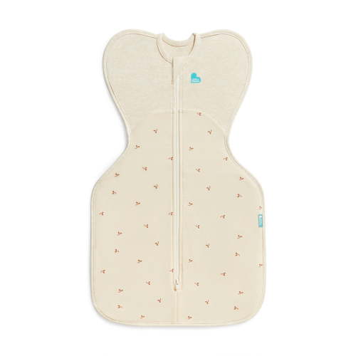 Love to Dream Swaddle Up Fleece 1.5 TOG Baby Sleep Sack, Arms Up Design, Twin Zipper, Small 8-13 lbs, Oat Twigs
