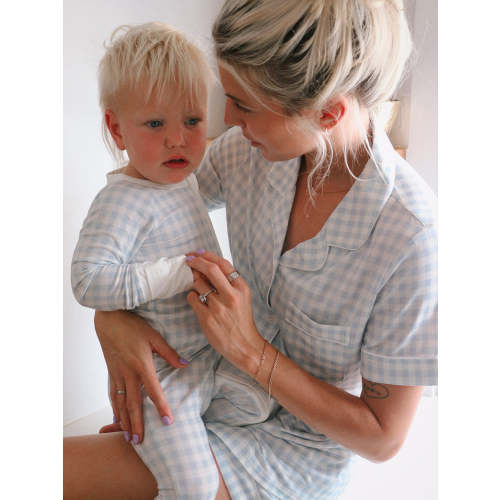 Soft Gingham Pajama Short Set