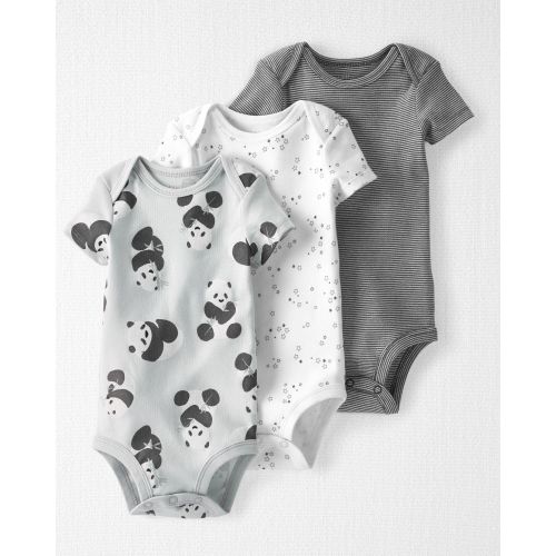 Multi Baby 3-Pack Organic Cotton Rib Bodysuits | Carter’s Oshkosh Canada
