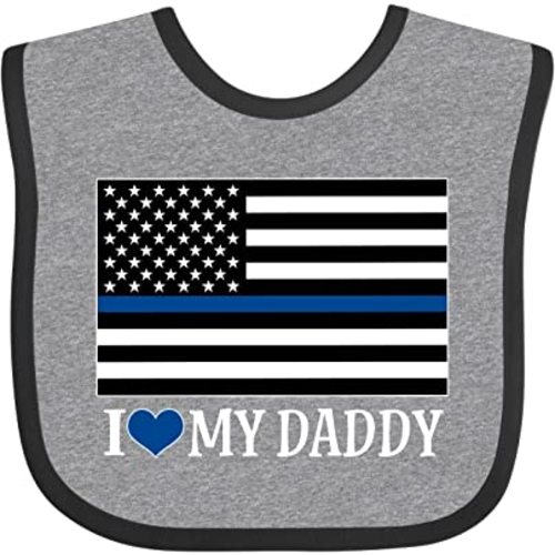 inktastic Police Officer Daddy Law Enforcement Baby Bib