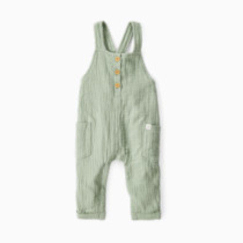 Carter's Little Planet Organic Cotton Gauze Overalls in Blue Creek - Green, 3-6 M