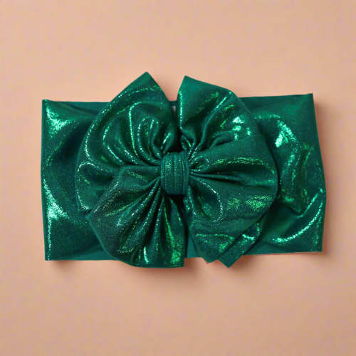 Dark Green Shimmer Headwrap